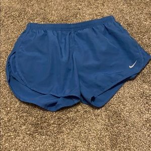 blue nike running shorts